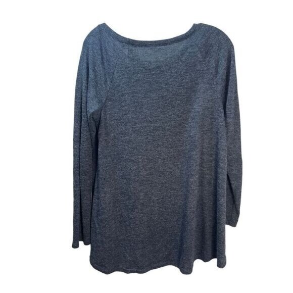 Caslon Womens Gray Long Sleeve Crewneck Knit‎ Top Size S - Picture 2 of 4